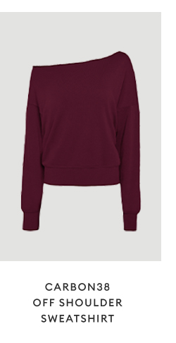 CARBON38 - Off Shoulder Sweatshirt