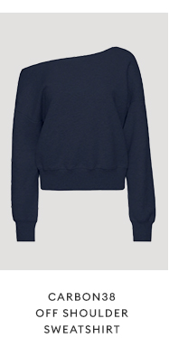 CARBON38 - Off Shoulder Sweatshirt