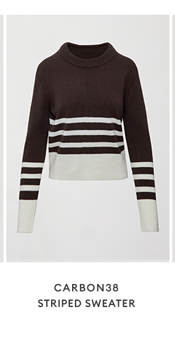 CARBON38 - Striped Sweater
