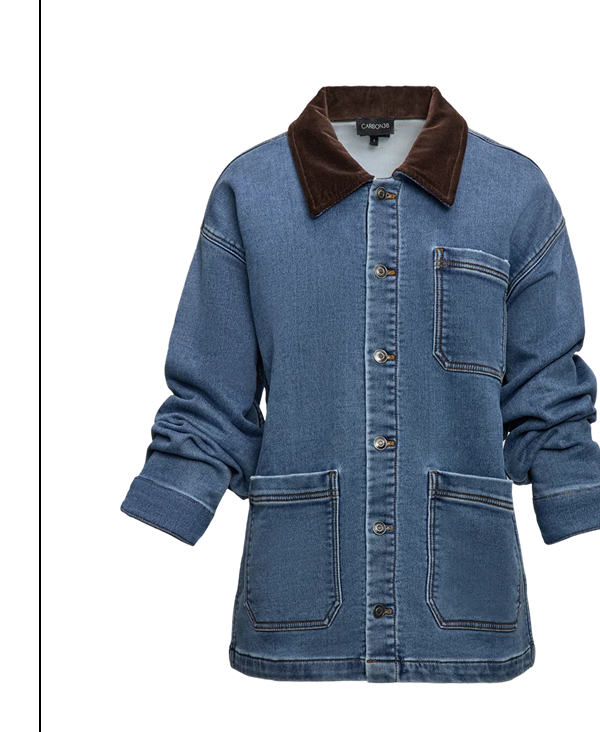 BARN JACKET IN KNIT DENIM