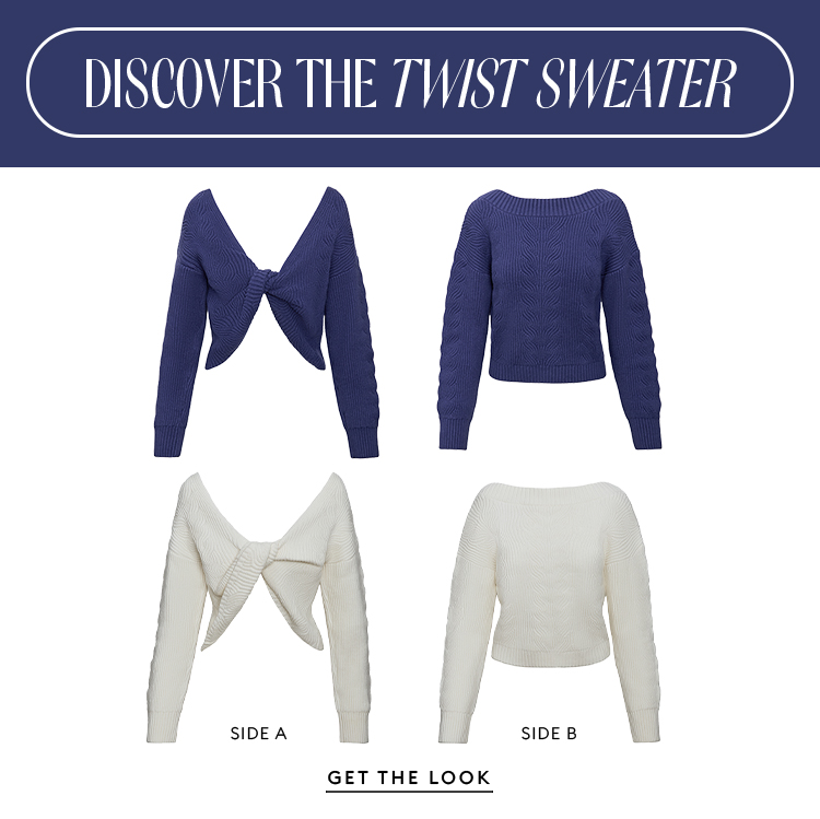 A Sweater with a TWIST - SHOP NOW
