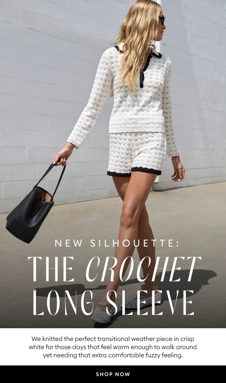 New Silhouette - The Crochet Long Sleeve - SHOP NOW