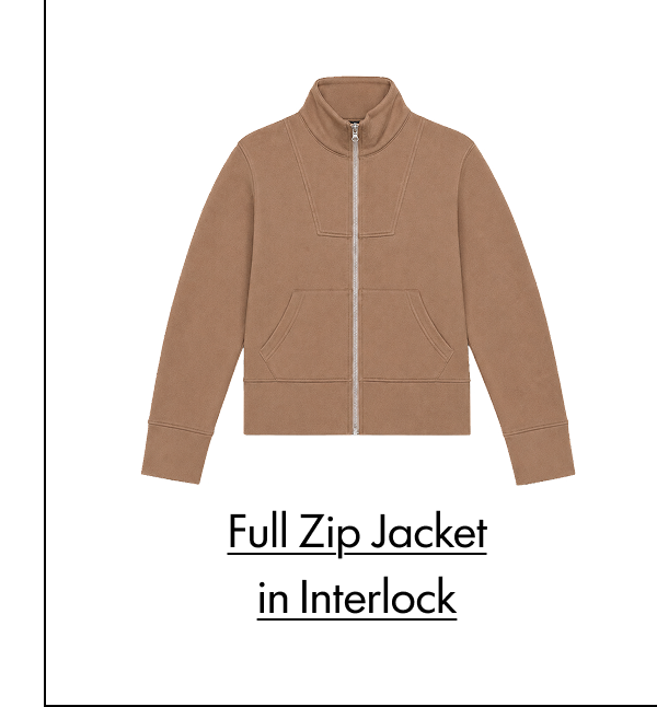 FULL ZIP JACKET IN INTERLOCK