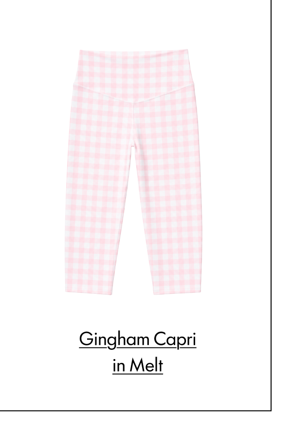 gingham Capri in Melt
