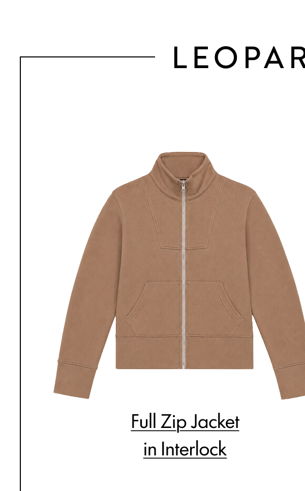 Full Zip Jacket in Interlock
