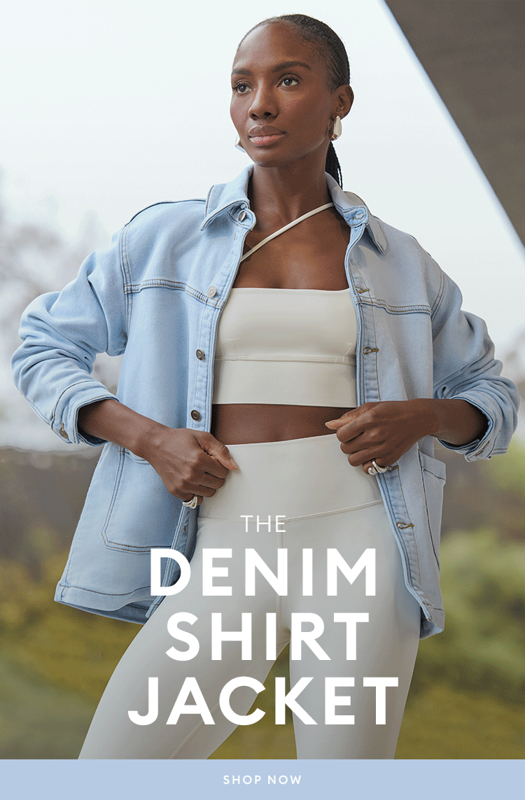 The denim shirt jacket - SHOP NOW