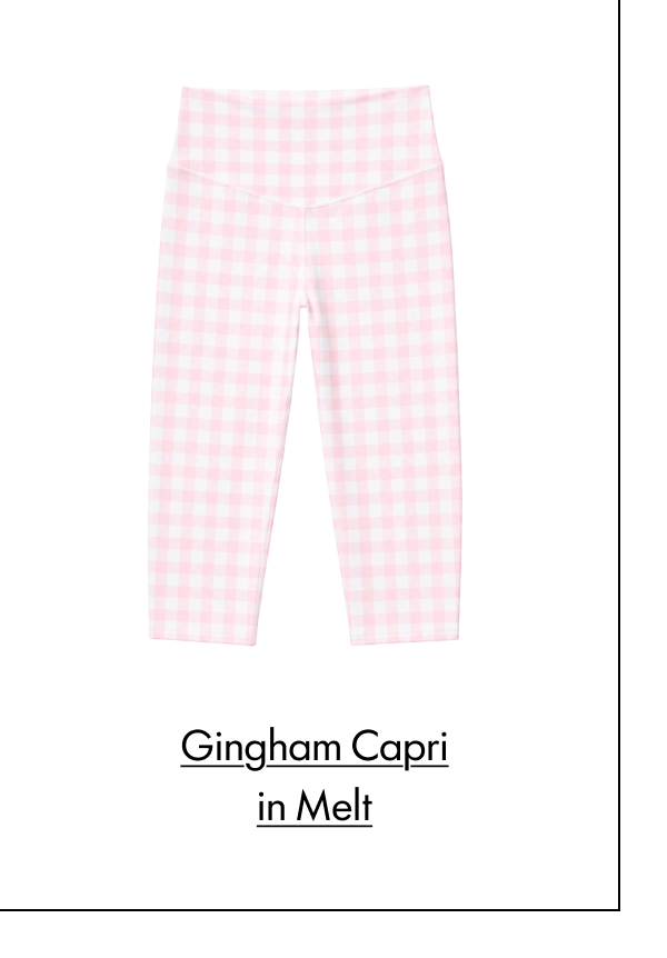 Gingham Capri in Melt