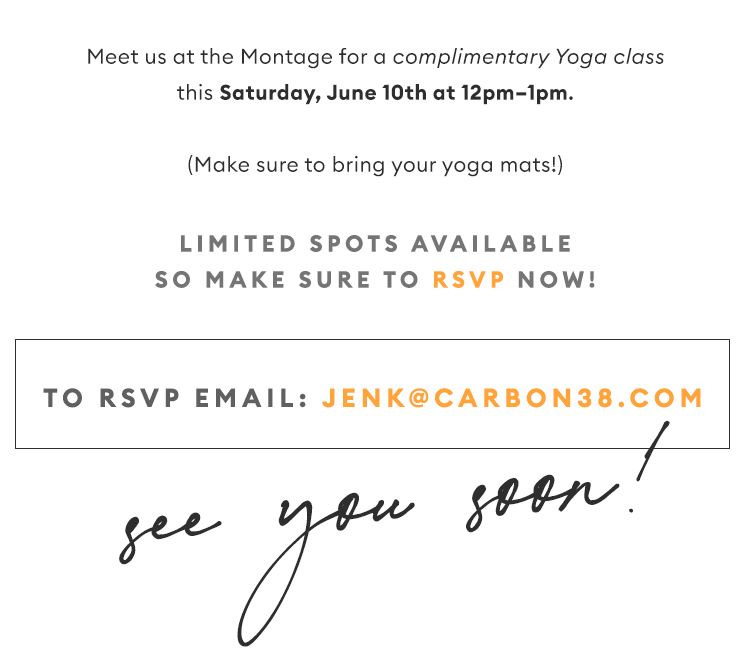 TO RSVP EMAIL: JENK@CARBON38.COM