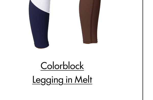 Colorblock Legging in Melt