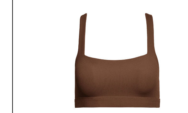 RACERBACK BRA IN RIBBED MELT
