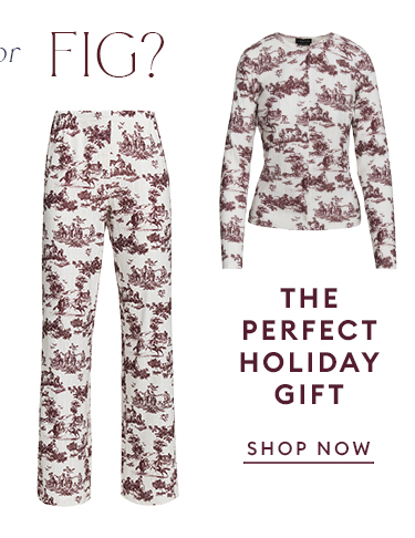 The new Carbon38 toile pajama sets make for the perfect gift for the holidays! SHOP NOW