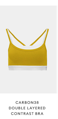 CARBON38 - Double Layered Contrast Bra