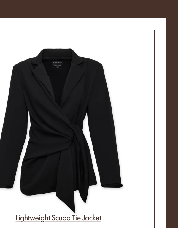 Lightweight Scuba Tie Jacket