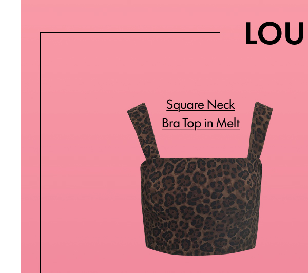 Lounge Square Neck Bra Top in Melt
