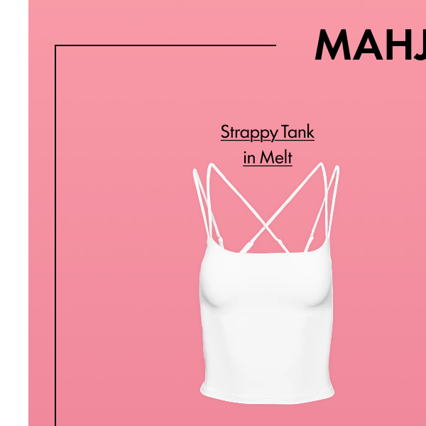 mahjong Strappy Tank in Melt