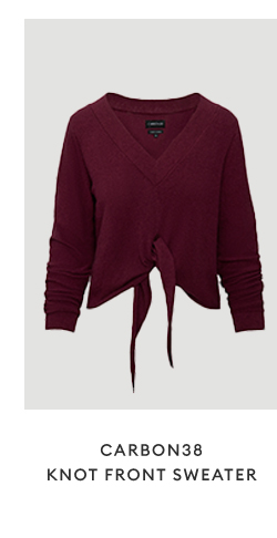 CARBON38 - Knot Front Sweater