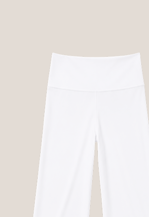 PALAZZO PANT IN WHITE MELT