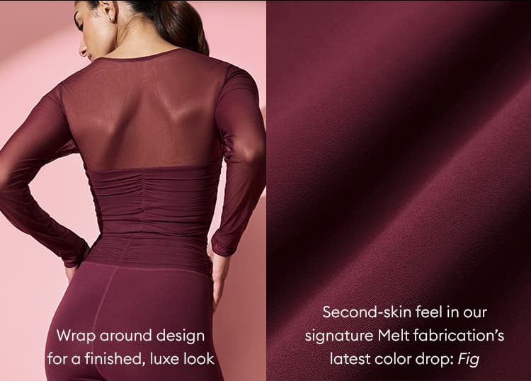 NEW IN: The Ruched Melt Set in FIG - SHOP NOW