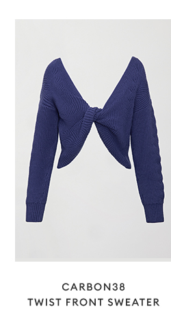 CARBON38 - Twist Front Sweater