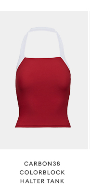 CARBON38 - Colorblock Halter Tank