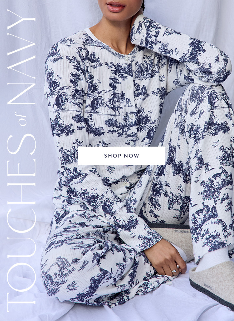 Chic in NAVY, featuring our brand new Johnny Collar Sweatshirt - SHOP NOW