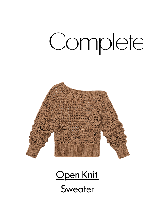 OPEN KNIT SWEATER