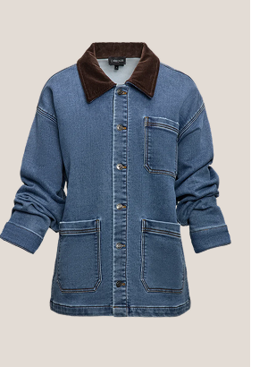 BARN JACKET IN KNIT DENIM