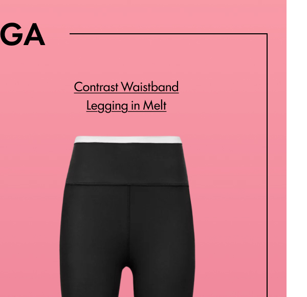 Contrast Waistband Legging in Melt