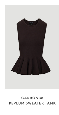 CARBON38 - Peplum Sweater Tank