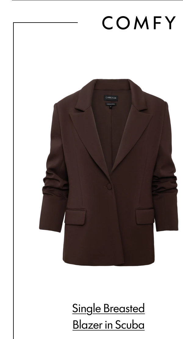 Single Breasted Blazer in Scuba