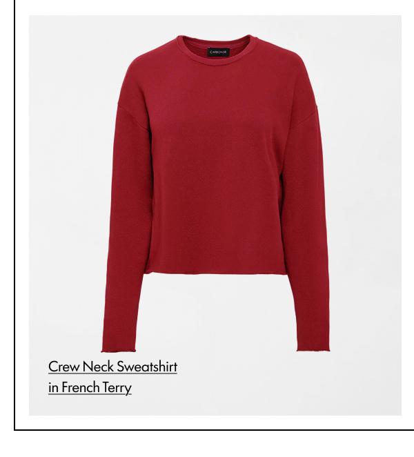 Crew Neck Sweatshirt in French Terry