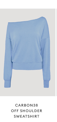 CARBON38 - Off Shoulder Sweatshirt