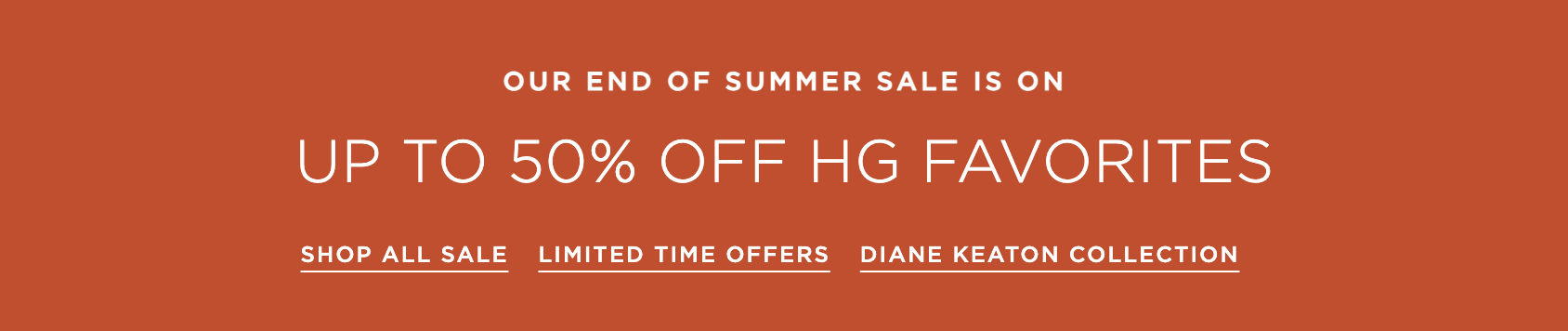 End of Summer Sale