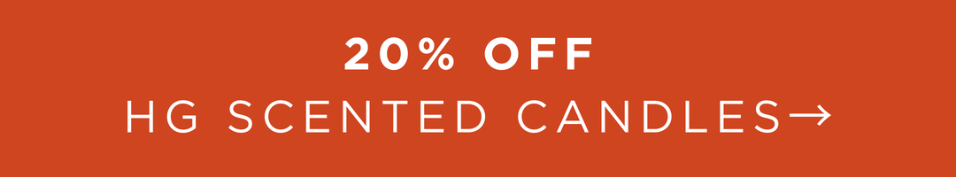 20% off HG Scented Candles