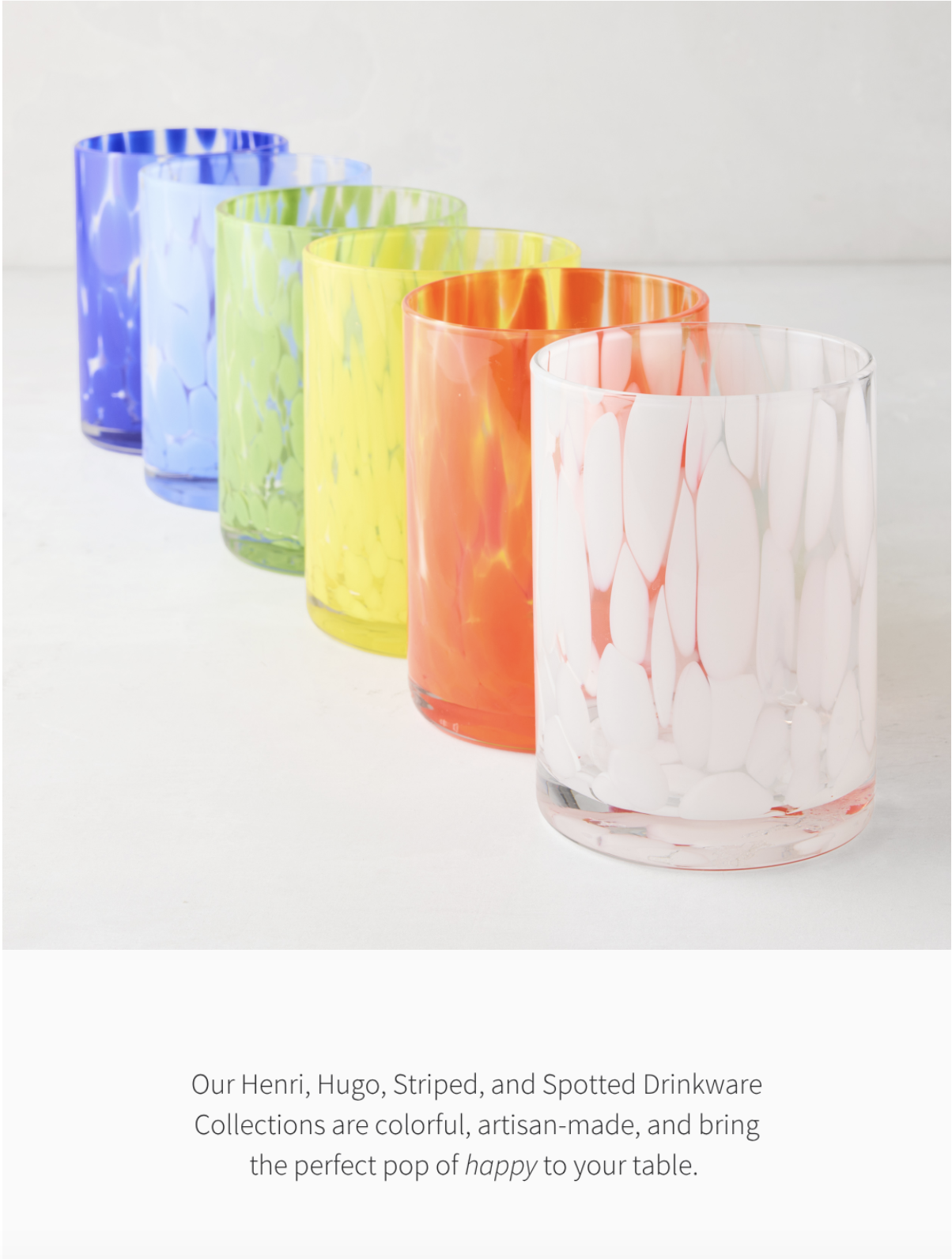 Colorful Drinkware