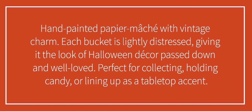 Halloween Candy Buckets