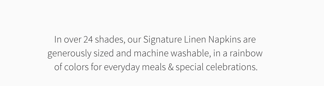 HG SIGNATURE LINEN NAPKINS