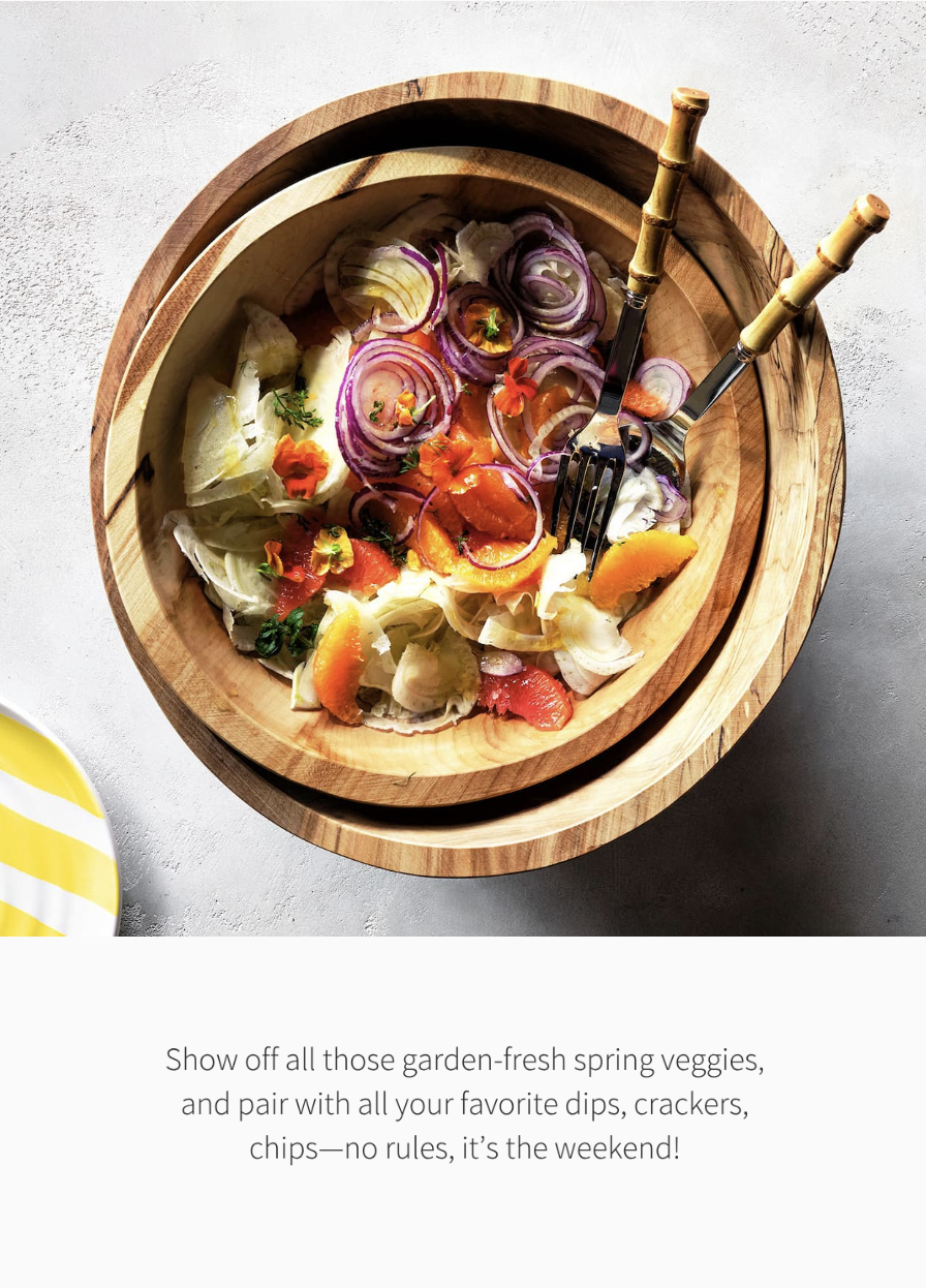 Wood Salad Bowls