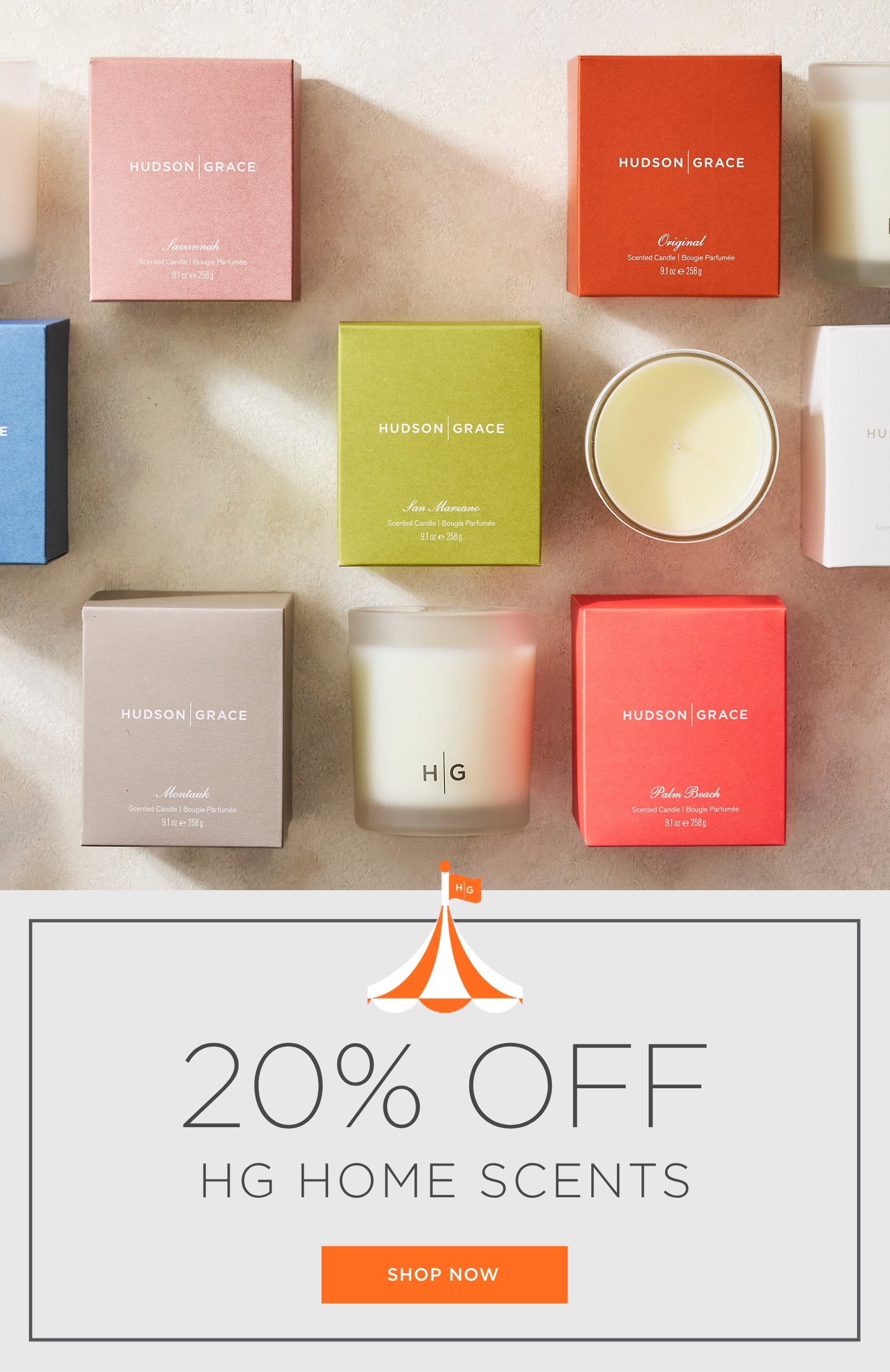 20% off hg home scent
