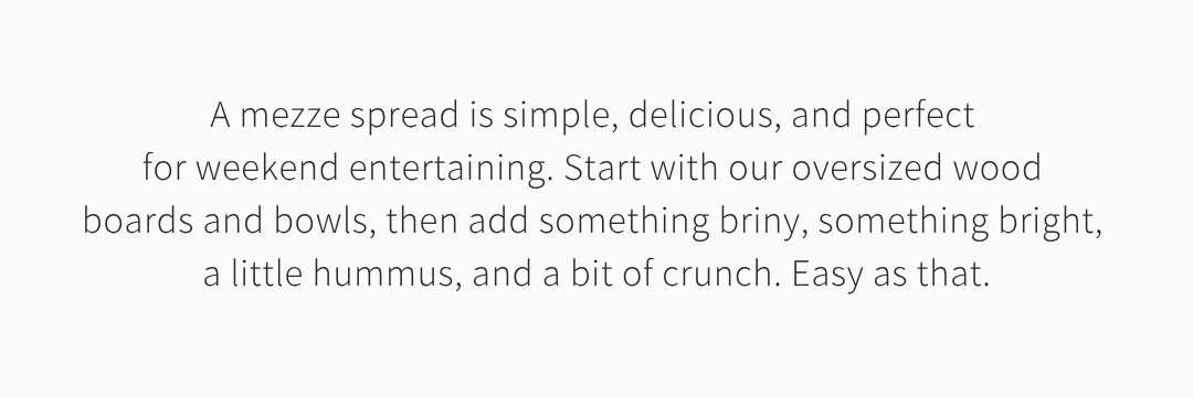 quote about a mezze party