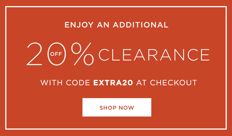 Extra 20% off Clearance