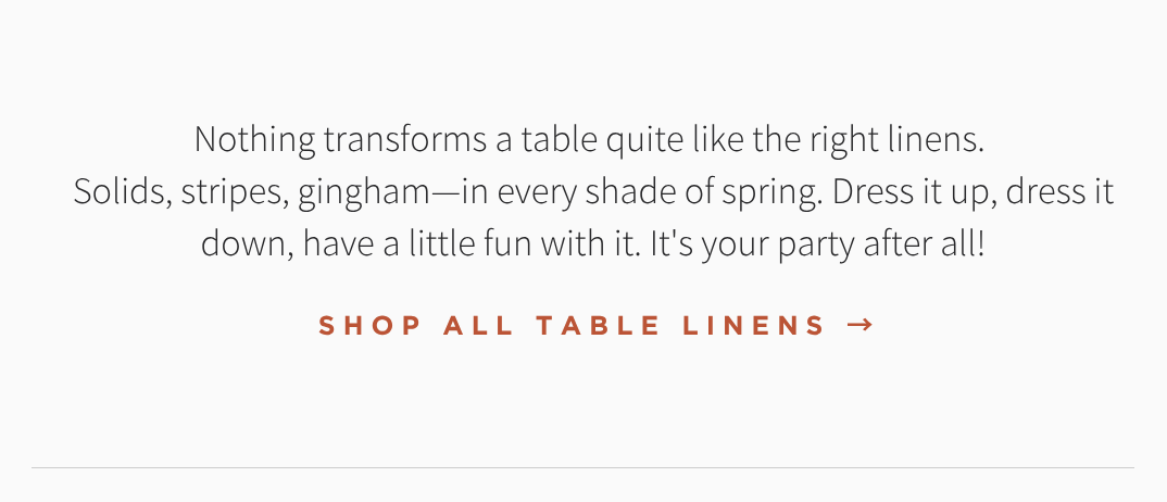 A WELL DRESSED TABLE