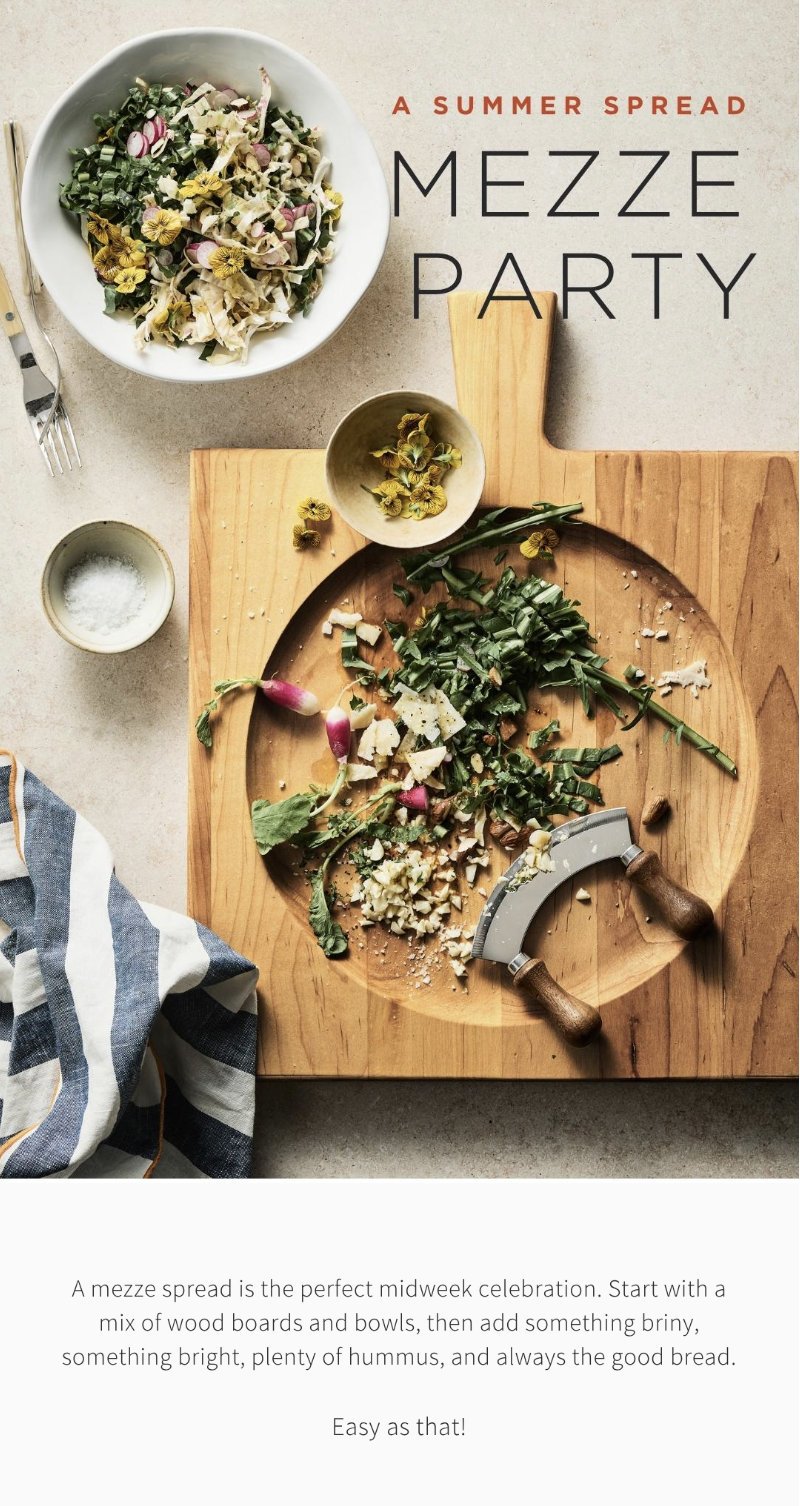 Wood Cutting Board and Mezze
