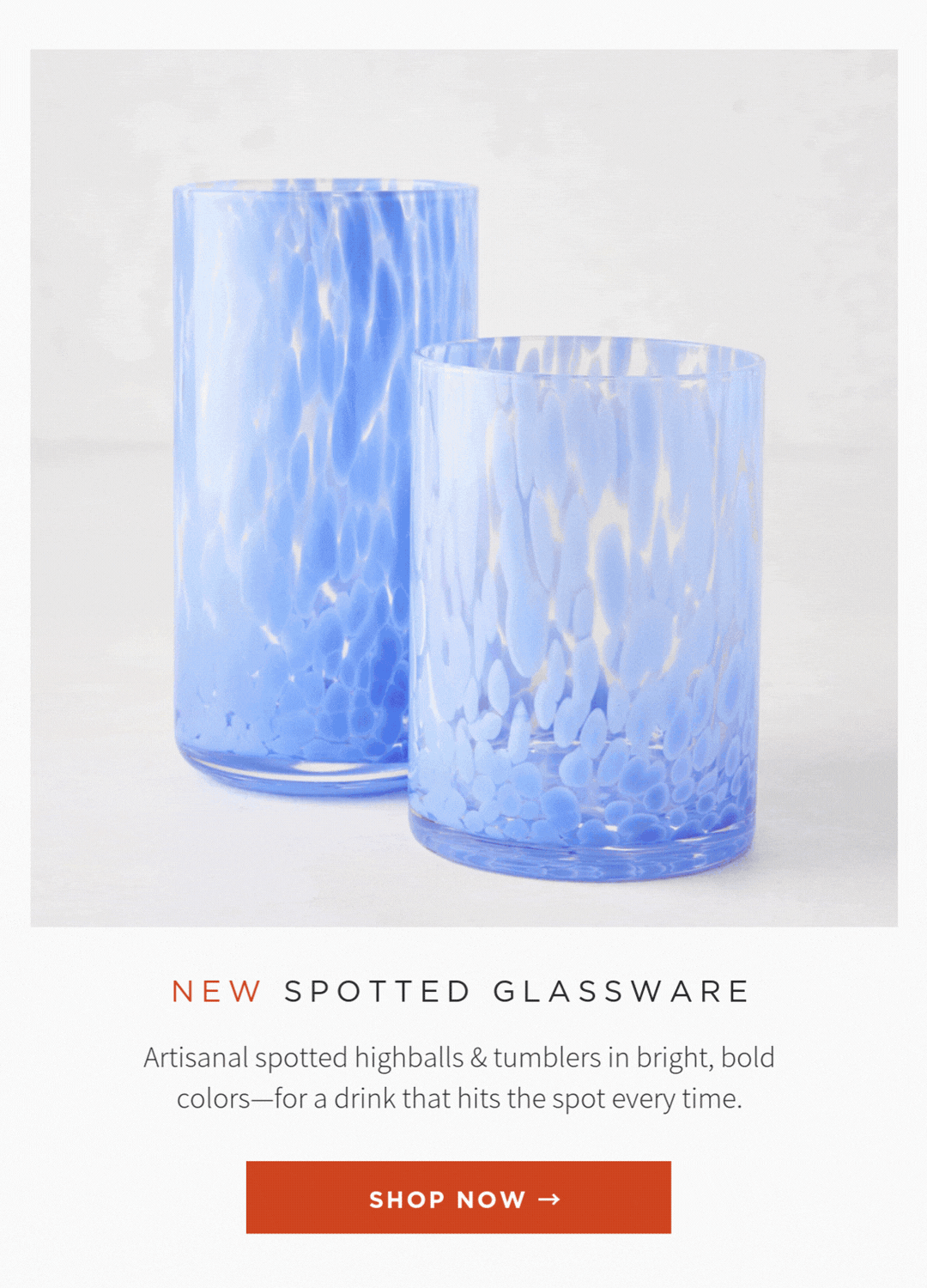 Spotted Drinkware