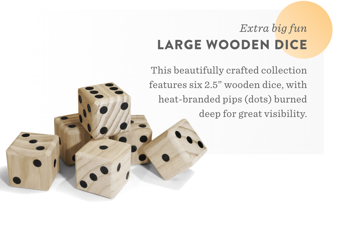 Large Wooden Dice