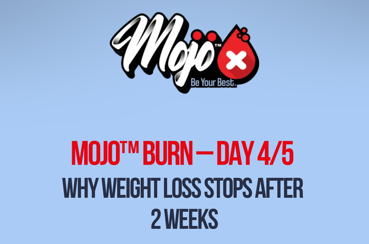 Mojo burn day 4/5: why weight loss stops after 2 weeks