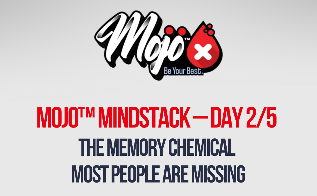 mojo mind stack day 2/5: the memory chemical most people are missing