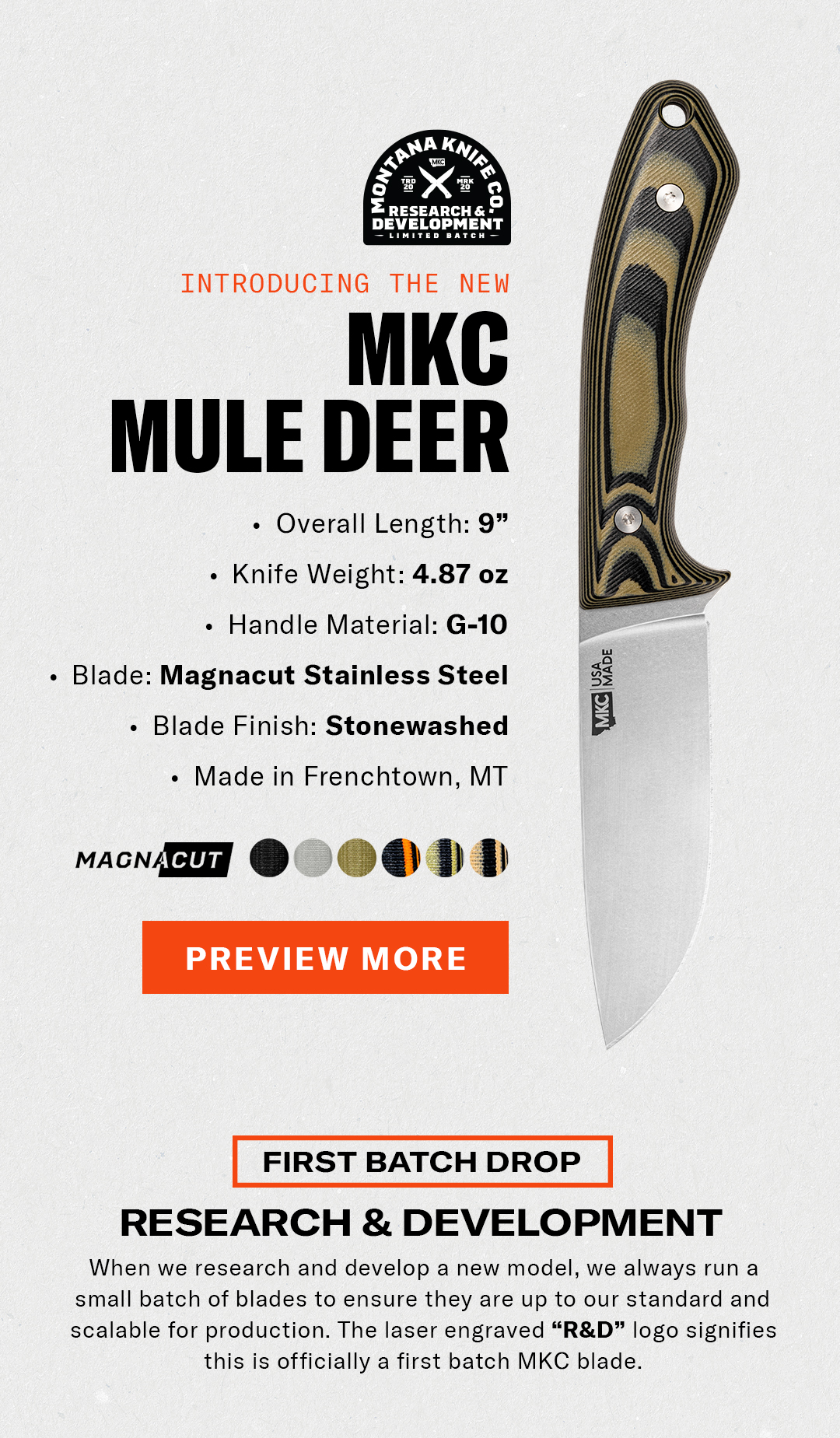 MULE DEER KNIFE