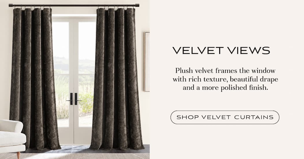 Lush Decor Aspen Velvet Window Curtains