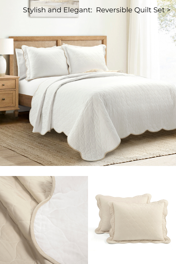 Stylish and Elegant: Reversible Quilt Set >